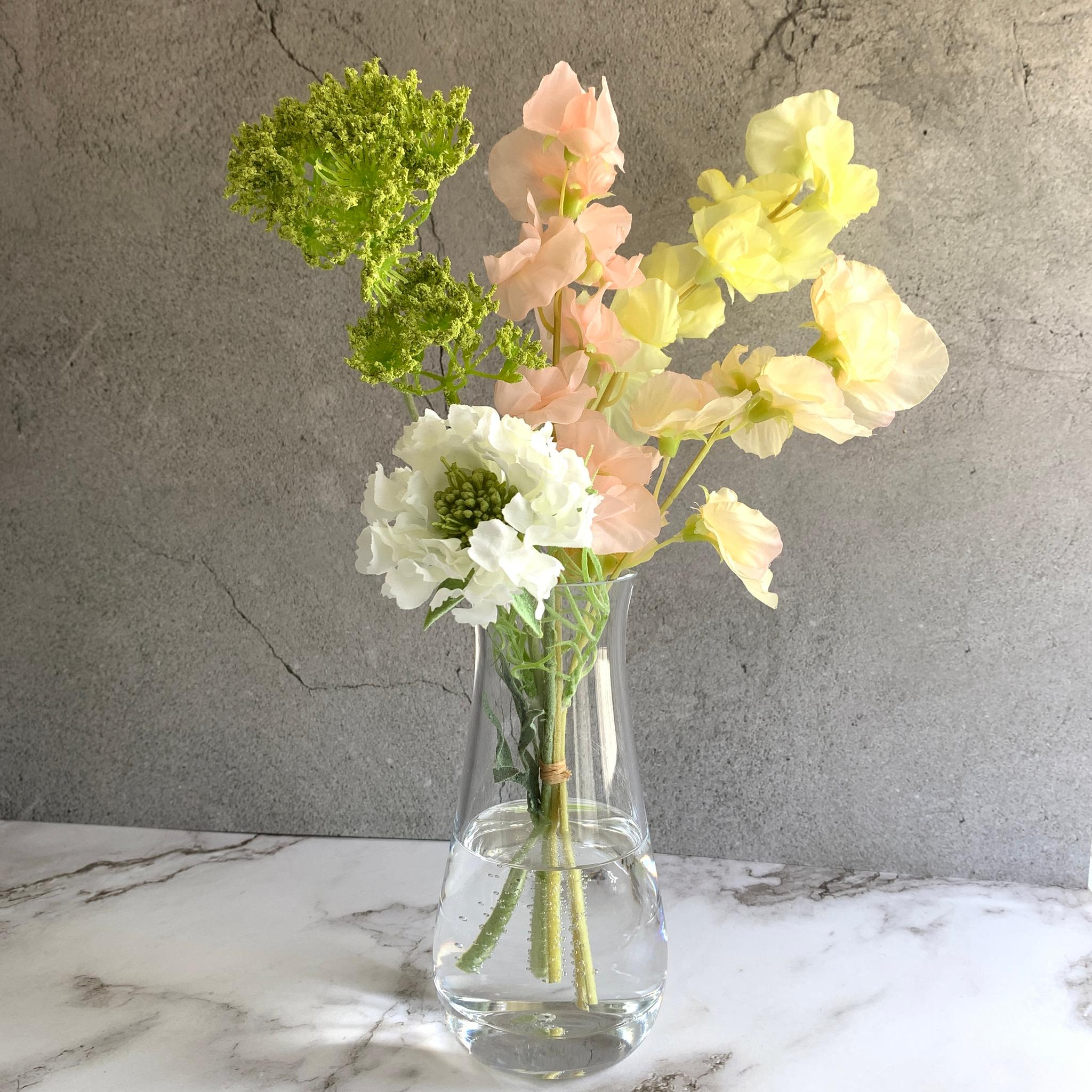 ≪ずっとキレイなお水で≫「マジカルウォーター　人工水　スイトピー&スカビオサ」1枚目の画像